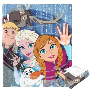 Disney D100 Frozen Family Silk Touch Throw Blanket 50x60 Inches - 1 of 4