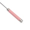 Unique Bargains 12" Semi-Automatic Loop Whisk Dishwasher Safe Stainless Steel Pink Silver Tone - 2 of 4