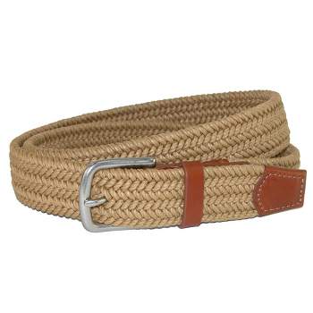 Crookhorndavis Men's Ciga Calfskin Leather Casual Belt With