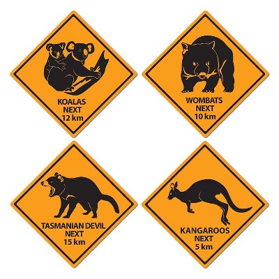 Beistle 17" Outback Road Sign Cutouts 12/Pack 54306
