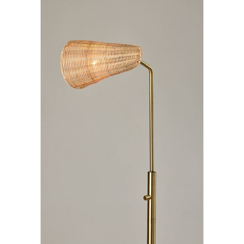 Cove Floor Lamp Antique Brass - Adesso, 4 of 7