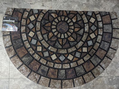 Mohawk Doorscapes Estate Mat Welcome Patina Tiles Grey