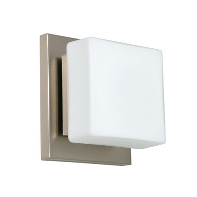 Besa Lighting Alex 1 - Light Vanity in  Satin Nickel