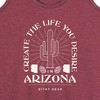 Women's - Instant Message - Create Life Arizona Graphic Racerback Tank - 2 of 4