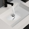 47 in. x 19 in. Solid Surface Wall Mount Bathroom Vessel Sink in Matte White - 3 of 4