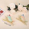 Unique Bargains Women's Butterfly Metal Hair Claw Clip Gold Tone 2 Pcs - 3 of 4