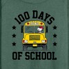 Women's - Peanuts - Snoopy One Hundred Days Of School Lightweight French Terry Wide Neck Long Sleeve Graphic Shirt - 2 of 4