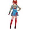 Joyfy Women's Halloween Costume Dress Creepy Doll Killer Costume Outfits with Top&Suspender Skirt&Knee-high Stockings for Adult Cosplay Party - 3 of 4