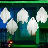 Joyfy 5 Pcs Halloween 27.5'' Hanging Ghost Decoration,Halloween Decor,Front Yard Patio Lawn Garden Outdoor and Holiday Porch Haunted House Tree Décor - 2 of 4