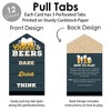 Big Dot of Happiness Cheers and Beers Happy Birthday - Birthday Party Game Pickle Cards -  Dare, Drink, Think Pull Tabs - Set of 12 - 3 of 4