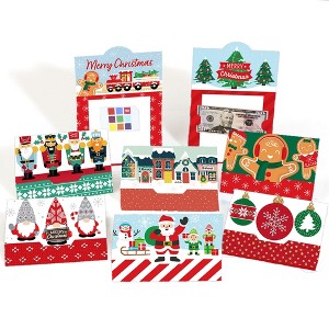 Big Dot of Happiness Merry Christmas Cards - Assorted Holiday Money and Gift Card Holders - Set of 8 - 1 of 4