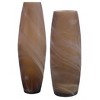 Uttermost Delicate Swirl Caramel Glass Vases, Set of 2 - 3 of 3
