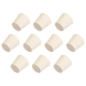 Unique Bargains Tapered Shaped Solid Rubber Stopper for Block Pipe Mouths 10 Pcs - 1 of 3