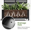 Lirago Iron Black Arch Mobile Planters Planting Box Trellis for Climbing Plants 72x35 - 4 of 4