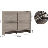 coucheta Shoe Cabinet with 2/3/4 Flip Drawers, Wooden Shoe Organizer with Adjustable Shelf, Hidden Shoe Cabinet for Hallway, Entryway, Living Room - 2 of 4