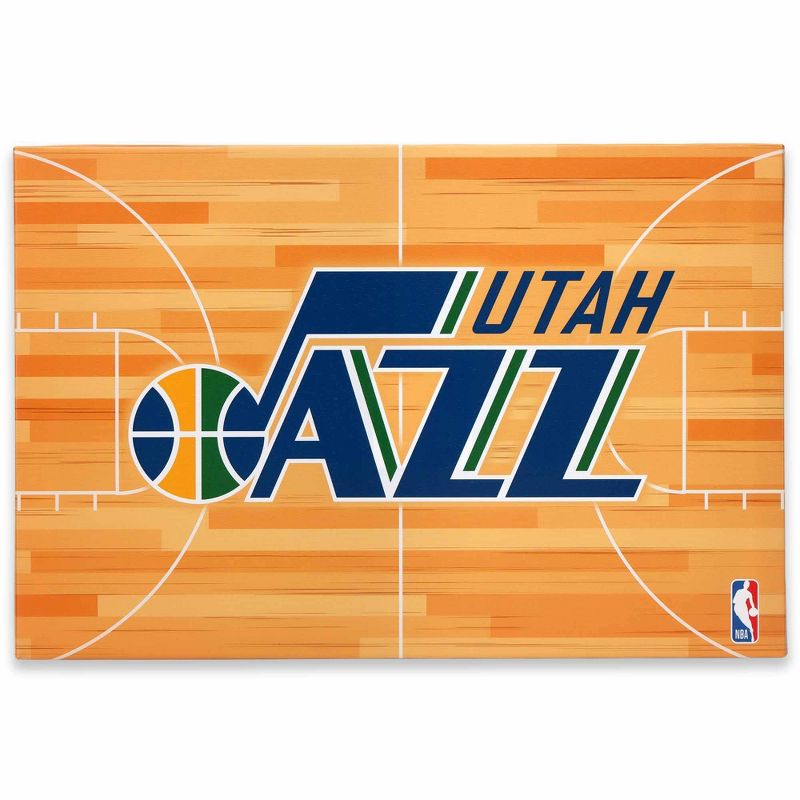 NBA Utah Jazz Court Canvas Wall Sign, 1 of 5