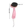 Unique Bargains Soft ABS Nylon Wool Cleansing Brush with Flat Hair Curved Handle 1 Pc - 4 of 4