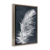 Stupell Industries Blue & White Feather Black Floater Framed Canvas Wall Art - 3 of 4