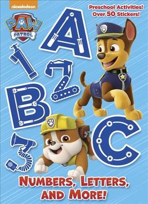 Numbers, Letters, and More! (Paw Patrol) - (Full-Color Activity Book with Stickers) by  Golden Books (Paperback)