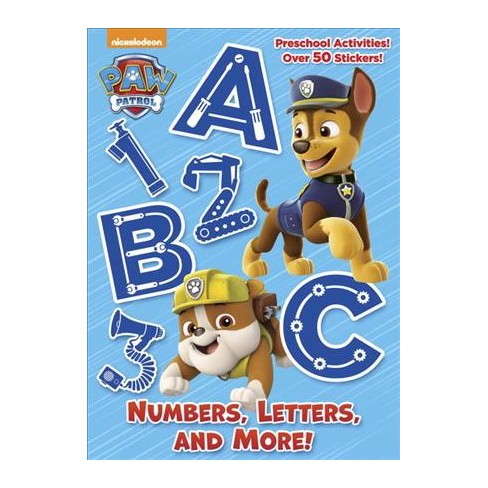 Numbers Letters And More Paw Patrol Full Color Activity Book With Stickers Paperback Target