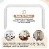 Okak Minimalist Console Table with Arched Corner, Entryway Table with Thick Tabletop and Legs, Accent Table for Entryway, Living Room - 4 of 4