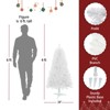 4FT Pre-Lit Artificial Christmas Tree, Artificial Christmas Tree With 241 Branch Tips, Xmas Tree Holiday Decoration with Stand For Home Party - 3 of 4