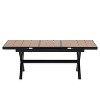 Kumasinova 62.9"-82.6" Outdoor Dining Sets with Extandable Table&6 Armchairs,Flexible Patio Dining Combo Set for Personalized Arrangements - 4 of 4