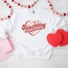 Simply Sage Market Women's Graphic Sweatshirt Teaching Sweethearts Checkered Hearts - 3 of 4