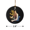 Bruce Lee Dragon Porcelain Holiday Christmas Tree Ornament  2.8" (7.1 cm) - 3 of 4