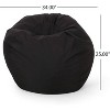 CAVINAS Polyester Round Bean Bag Chair for Adults,Lazy Sofa Chair with High-Density Foam,Modern Lounge Chair for Living Room - 3 of 4