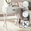 HomeStock End Table with Large Trunk Drawer and Smooth Surface Top, Modern Storage Side Table for Concealed Living Room Essentials - 4 of 4