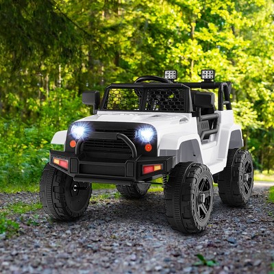 White 12V Kids Ride On SUV with Remote Control