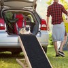 iMountek "Adjustable Foldable Wooden Dog Ramp for High Beds, Couch, SUV, Non-Slip, 176lbs Capacity, 4 Heights"Small, Large - 2 of 4