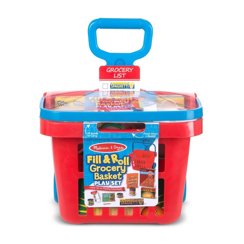 Melissa & Doug Fill & Roll Grocery Basket Playset, 4 of 14