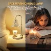 Ekozy Adjustable Candle Warmer Lamp with Timer & Dimmer, Electric Flameless Wax Melter, Includes 2 Bulbs - 3 of 4