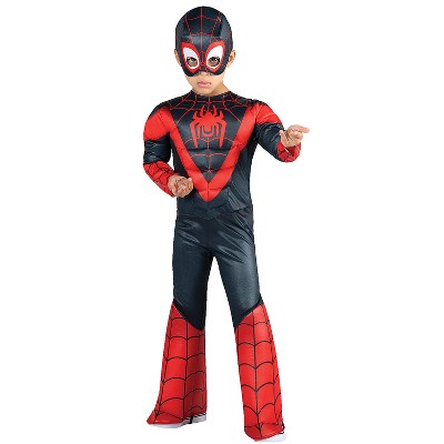 Men's Marvel Miles Morales Qualux Costume by Jazwares - Size Large