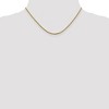 Black Bow Jewelry 1.6mm 14k Yellow Gold Diamond Cut Open Franco Chain Necklace - 2 of 4