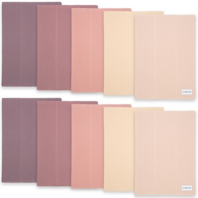 Burp Cloths 100% Cotton Washcloths for Boys and Girls by Comfy Cubs