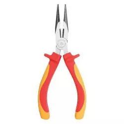 JONARD TOOLS INP-2065 Insulated Long Nose Plier,6-1/2in,Smooth