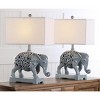 Hathi Sculpture Lamp (Set of 2) - 25.5 Inch Height - LIT4315 - Light Grey - Safavieh - 3 of 4