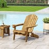 Bellwood Outdoor Acacia Wood Folding Adirondack Chair Natural - Christopher Knight Home - 3 of 4