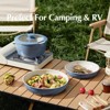 BRINJOY 5-Piece Ceramic Nonstick Cookware Set, Nonstick Kitchen Pot Set, Non-Toxic Nonstick Cookware Set with Removable Handles (Blue) - 2 of 4