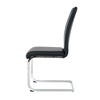 Sapphtopaz Modern Simple Dining Chairs Set, Faux Leather Padded Seat Kitchen Chairs with Chrome Metal Legs for Dining Room, Kitchen - 4 of 4