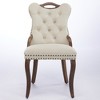 Hrinhom 2-Piece Velvet Dining Chair,Mid-century Modern Upholstered Kitchen Chair with Solid Wood Legs - 2 of 4