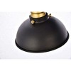 Elegant Lighting Anders Collection Wall Sconce D27 H8.3 Lt:3 Black and Brass Finish - 4 of 4