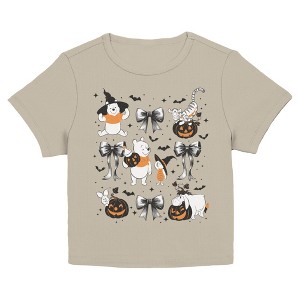 Juniors Winnie the Pooh Halloween Costume Bear And Friends Bows T Shirt - 1 of 3