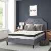 Flash Furniture Brighton Tufted Upholstered Platform Bed with 10 Inch CertiPUR-US Certified Foam and Pocket Spring Mattress - 2 of 4