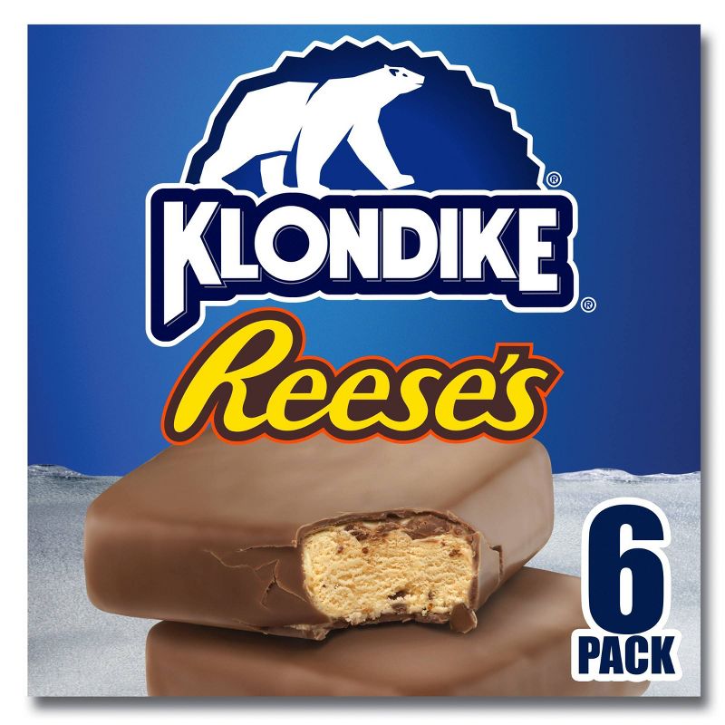 Klondike Reese&#39;s Peanut Butter Bars Frozen Dairy Dessert - 6pk, 1 of 9