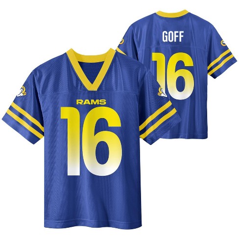 NFL Los Angeles Rams Boys' Jared Goff Short Sleeve Jersey - XS
