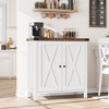Whizmax Buffet Cabinet Farmhouse Sideboard Storage Cabinet with Doors and Shelves, Entryway Cabinet Accent Cabinet for Living Room Dining Room - 2 of 4